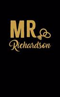 Mr. Richardson: Personalized Engagement & Pre Wedding Gift - Mr. & Mrs. Wedding Notebook and Organizer for Bride to Be and Groom To Be Matching Present