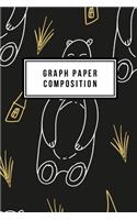 Graph Paper Composition: Graph Paper 6" x 9" Holly Jolly Quad Ruled 4x4, Grid Paper for school student, office, kids Notebooks