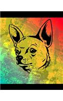 Chihuahua Color Burst Notebook