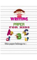 Writing paper for kids