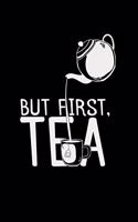 But first, Tea: 6x9 TEA - blank with numbers paper - notebook - notes