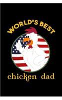 World's Best Chicken Dad: 110 Game Sheets - 660 Tic-Tac-Toe Blank Games - Soft Cover Book For Kids For Traveling & Summer Vacations - Mini Game - Clever Kids - 110 Lined Page