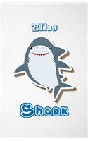 Elias Shark A5 Lined Notebook 110 Pages: Funny Blank Journal For Family Baby Shark Birthday Sea Ocean Animal Relative First Last Name. Unique Student Teacher Scrapbook/ Composition Great Fo