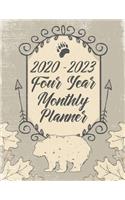 2020 - 2023 Four Year Monthly Planner