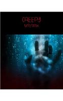Creepy Notebook Collection: Looking for the perfect CREEPY or HORROR themed Notebook/Composition Book for yourself or for a friend. Try our new collection of Creepy Notebooks f