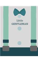 Dapper Little Gentleman in Bow Tie and Suspenders Journal