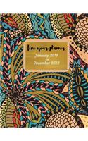 2019 - 2023 Lotus Five Year Planner: 2019-2023 Monthly Schedule Organizer - Agenda Planner for the Next Five Years/60 Months Calendar - 8.5 X 11 Inches