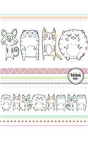 Notebook: Cute Cat Cover and Lined Pages, Extra Large (8.5 X 11) Inches, 110 Pages, White Paper(1 Cute Cat Notebook)