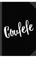 Coufefe Journal Notebook: Blank Lined Ruled for Writing 6x9 120 Pages