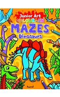 Junior Art Colour in Mazes: Dinosaurs