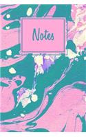 Notes: College Lined Journal, Blank Lined Notebook For Artists, Adults, Girls And Boys With Mixed Marble Cover