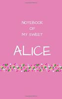 Notebook of my sweet Alice