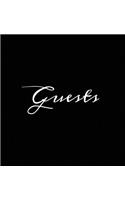 Guests Black Hardcover Guest Book Blank No Lines 64 Pages Keepsake Memory Book Sign In Registry for Visitors Comments Wedding Birthday Anniversary Christening Engagement Party Holiday