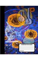 Chemistry Lab Unruled Composition Notebook 200 Blank 8 1/2 x 11 Inch Pages