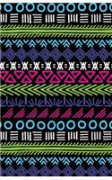 Journal Notebook Tribal Art Pattern Black: 162 Lined and Numbered Pages With Index Blank Journal For Journaling, Writing, Planning and Doodling.(21 Journal Notebook Lined 2)