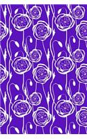 Journal Notebook Scribbly Flowers Pattern 6: 110 Page Plain Blank Journal For Drawing, Writing, Doodling In Portable 6 x 9 Size.(39 The Write Way Plain Journal)