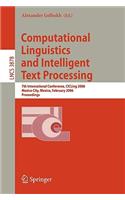 Computational Linguistics and Intelligent Text Processing: 7th International Conference, Cicling 2006, Mexico City, Mexico, February 19-25, 2006, Proceedings