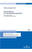 Das Verfahren vor Streitbeilegungsstellen
