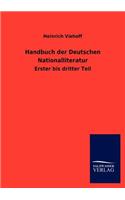 Handbuch der Deutschen Nationalliteratur: (German)