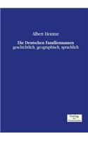 Die Deutschen Familiennamen