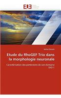 Etude Du Rhogef Trio Dans La Morphologie Neuronale