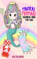 Magical Mermaid Coloring Book For Kids
