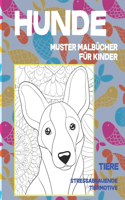 Muster Malbücher für Kinder - Stressabbauende Tiermotive - Tiere - Hunde