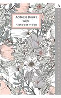 Address Books with Alphabet Index: Small Address Book for Purse with Tabs. (Birthdays & Anniversaries, Addresses, Phone Numbers, Email, Notes).