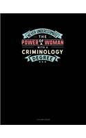 Never Underestimate The Power Of A Woman With A Criminology Degree: 3 Column Ledger