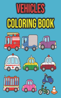 Vehicles Coloring Book