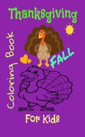 Thanksgiving and fall coloring book for kids