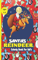 Santa's Reindeer Colorig Book