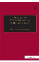 Synopsis of Vocal Musick by A.B. Philo-Mus.