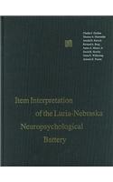 Item Interpretation of the Luria-Nebraska Neuropsychological Battery