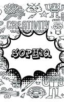 Sophia: Weekly Planer Doodle 365 Yearly Journal Notebook 120 Pages 6x9