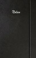 Nolan: Weekly Meal Planner Simulated Black Leather Track And Plan Your Meals 52 Week Food Planner / Diary / Log / Journal / Calendar Meal Prep And Planning