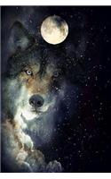 Wolf Notebook: Wolf Notebook, Journal size 6x9