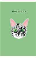 Cat Notebook: Blank Lined Notebook Cat Theme Cover