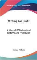 Writing for Profit