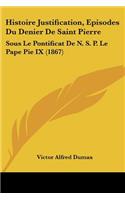Histoire Justification, Episodes Du Denier De Saint Pierre