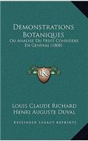 Demonstrations Botaniques: Ou Analyse Du Fruit Considere En General (1808)