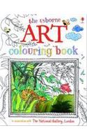 Art colouring Book with stickers