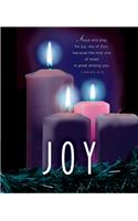 Joy Advent Candle Sunday 3 Bulletin, Large (Pkg of 50)