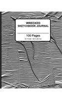 Wrecked Sketchbook Journal (Duct Tape): 7.5 X 9.25, Large Sketchbook Journal Drawing Book, 100 Pages for Sketching, Bullet Journal, Notes and More (Durable Cover)