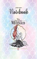 Graph Paper Notebook: Disney The Little Mermaid Happy Ariel Sebastian Flounder Graph Paper Grid Notebook Journal for Student Kid Girl Personal Daily Notebook Math Graphin