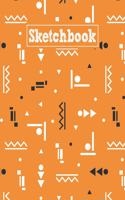 Sketchbook: 8.5 x 11 Notebook for Creative Drawing and Sketching Activities with Geometric Shapes Themed Cover Design