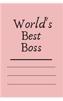 World's Best Boss.writing journal