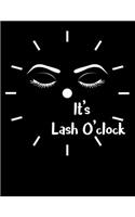 It's Lash O'clock: Makeup Artist Daily Appointment Book with Face Chart Pages