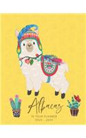 2020-2029 10 Ten Year Planner Monthly Calendar Alpacas Goals Agenda Schedule Organizer: 120 Months Calendar; Appointment Diary Journal With Address Book, Password Log, Notes, Julian Dates & Inspirational Quotes