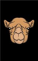 Notebook: Camel Head Illustration - 100 Dot Grid Pages - Soft Cover - Small Size - 5 x 8 inch